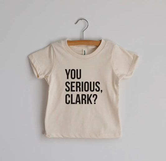 You Serious, Clark? Organic Cream Baby & Kids Christmas Tee