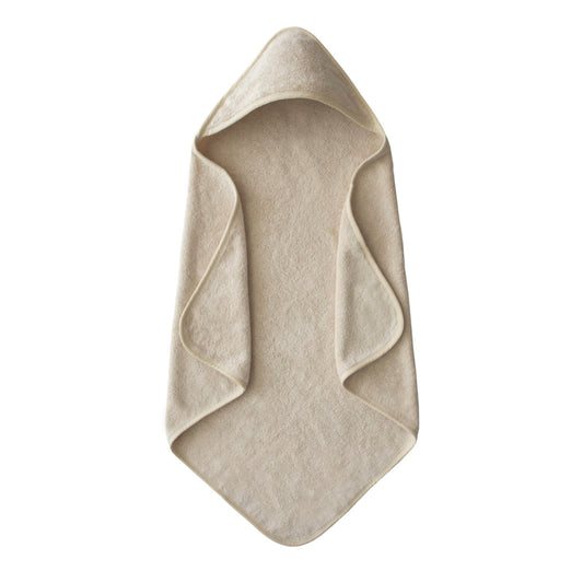 Organic Cotton Baby Hooded Towel - Fog