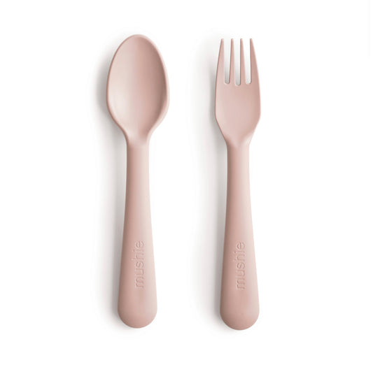Fork and Spoon Set - Blush