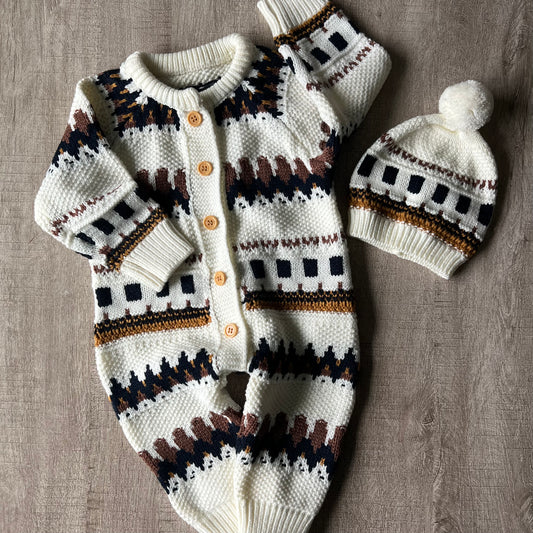 Native Knitted Jumper & Hat