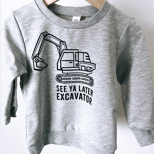 Tractor Crewneck Sweatshirt - Gray