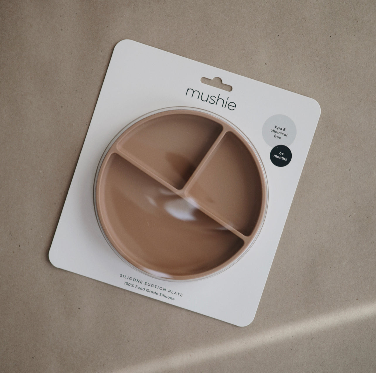 Silicone Suction Plate - Ivory