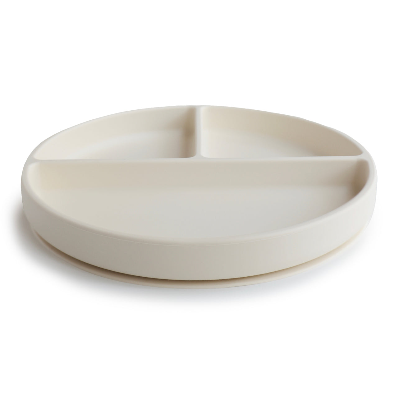 Silicone Suction Plate - Ivory