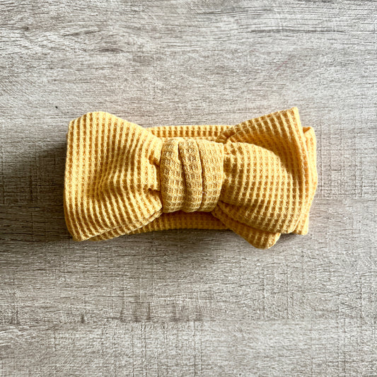 Bow Headband - Mustard